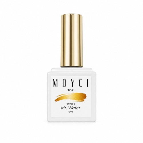 MOYCI Top hybrydowy do paznokci Efekt Kropli Wody STEP 1 Mr. WATER 6ml