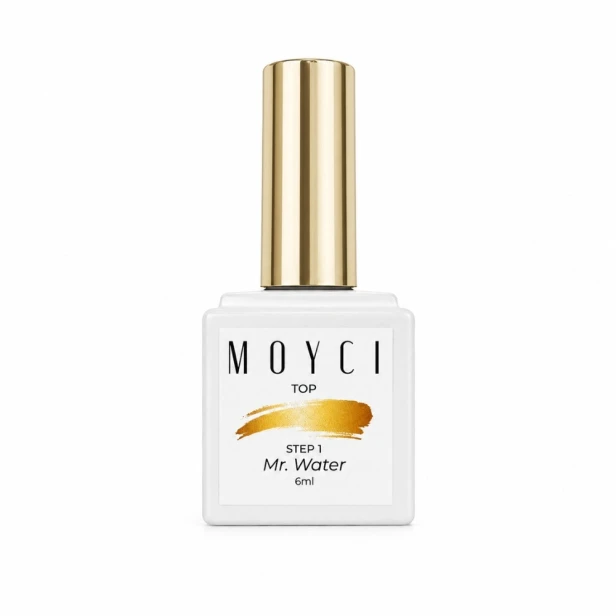MOYCI Top hybrydowy do paznokci Efekt Kropli Wody STEP 1 Mr. WATER 6ml