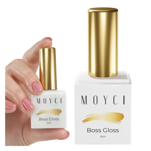 MOYCI Top Hybrydowy No Wipe UV LED do Paznokci Wysoki Połysk BOSS GLOSS 6ml