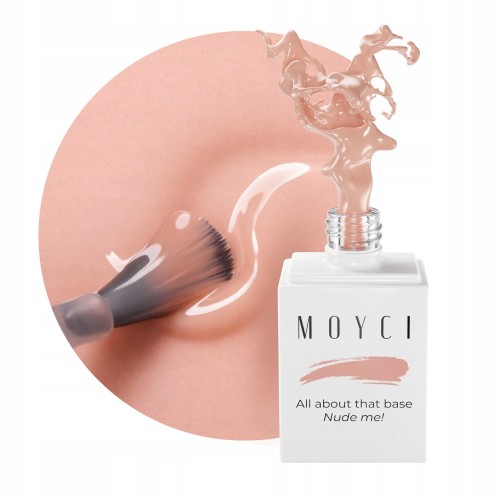 MOYCI Baza Hybrydowa do paznokci Róż All about that Base NUDE ME! 6ml