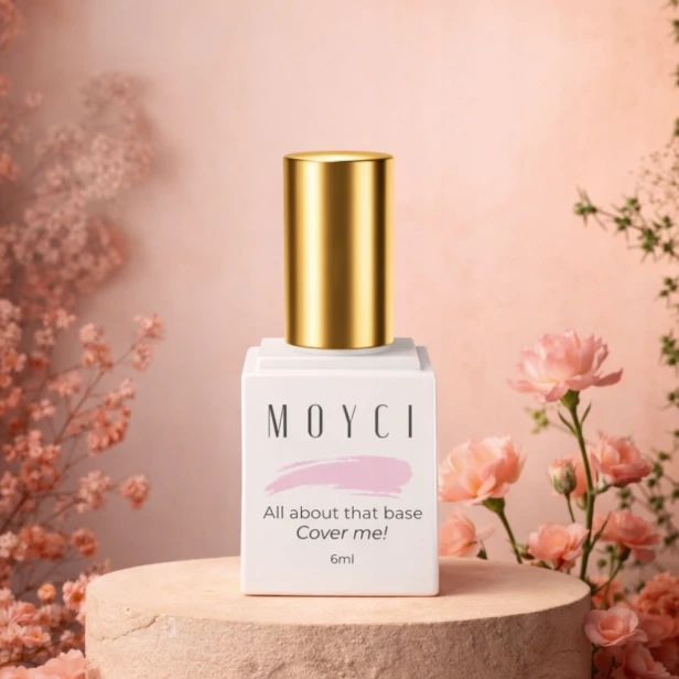 MOYCI Baza Hybrydowa do paznokci Różowa All about that Base COVER ME! 6ml