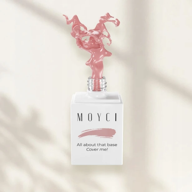 MOYCI Baza Hybrydowa do paznokci Różowa All about that Base COVER ME! 6ml