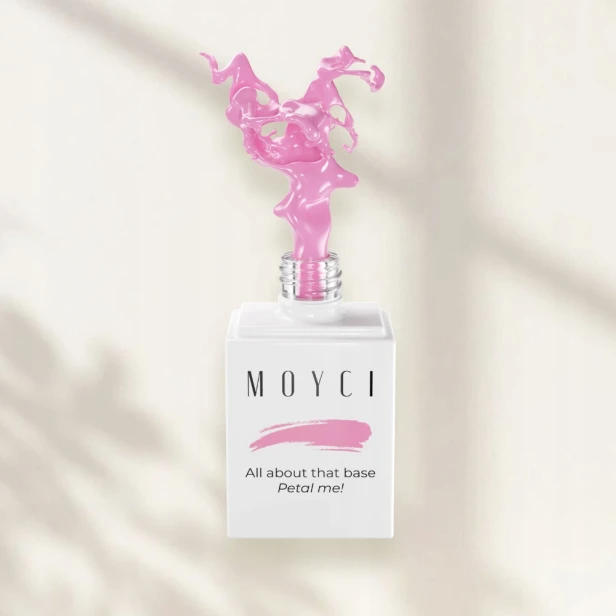 MOYCI Baza Hybrydowa do paznokci Różowa All about that Base PETAL ME! 6ml