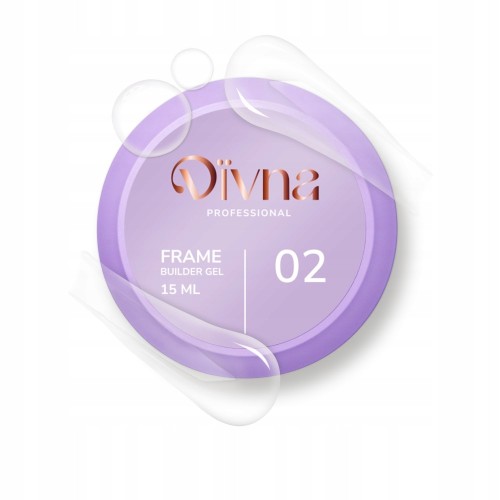 DIVNA Żel Budujący przezroczysty do paznokci Frame Builder Gel 02 15ml
