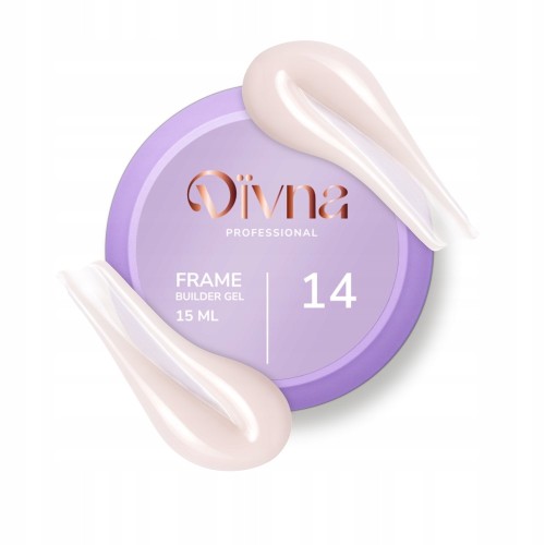 DIVNA Żel Budujący kolorowy do paznokci Frame Builder Gel 14 15ml