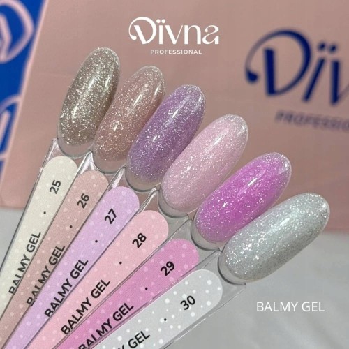 DIVNA Żel budujący o konsystencji bazy rubber do paznokci BALMY GEL 28 15g