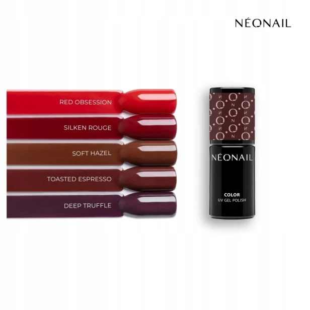 NEONAIL Lakier Hybrydowy do paznokci czerwony SILKEN ROUGE 7,2ml
