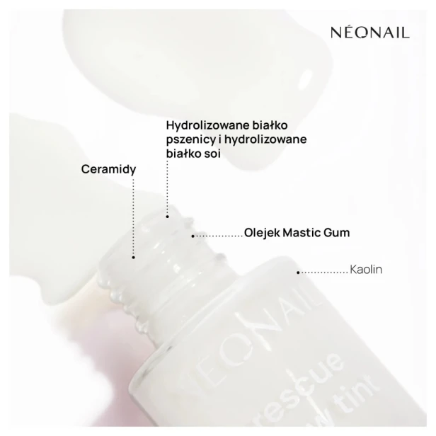 NEONAIL Odżywka do paznokci RESCUE GLOW TINT 3IN1 MILKY WHITE 7,2ml