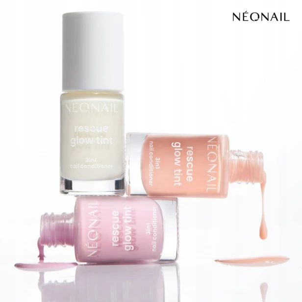 NEONAIL Odżywka do paznokci RESCUE GLOW TINT 3IN1 GLITTER VIOLET 7,2ml