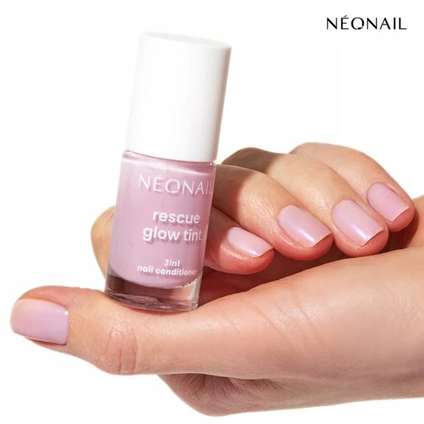 NEONAIL Odżywka do paznokci RESCUE GLOW TINT 3IN1 GLITTER VIOLET 7,2ml