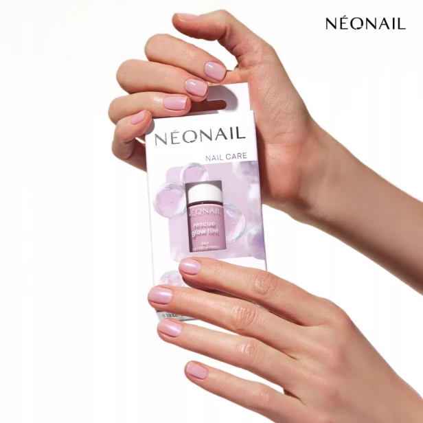 NEONAIL Odżywka do paznokci RESCUE GLOW TINT 3IN1 GLITTER VIOLET 7,2ml