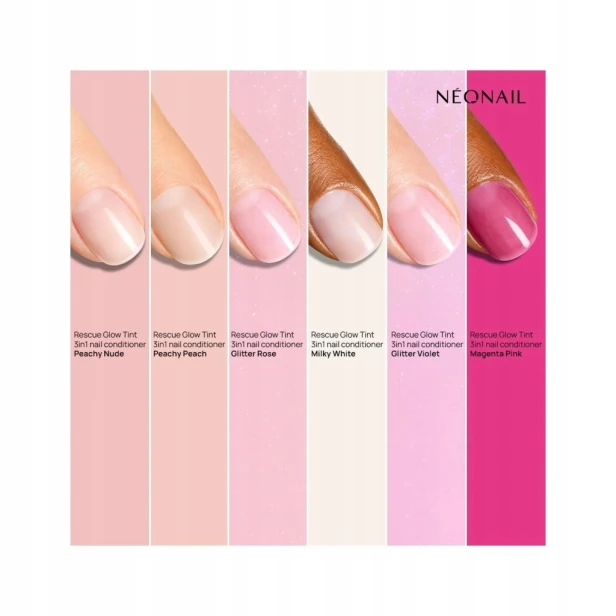 NEONAIL Odżywka do paznokci RESCUE GLOW TINT 3IN1 MAGENTA PINK 7,2ml