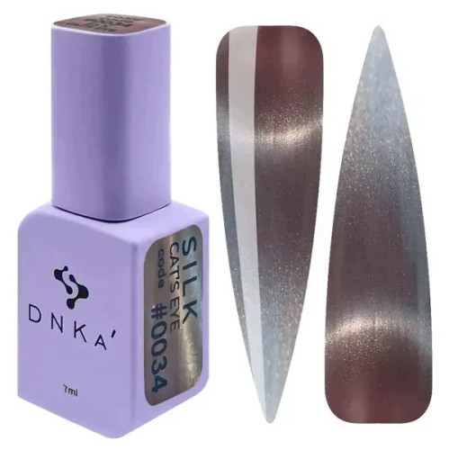 DNKa Lakier hybrydowy do paznokci Kocie Oko Color #0034 SILK Cat's Eye 7ml