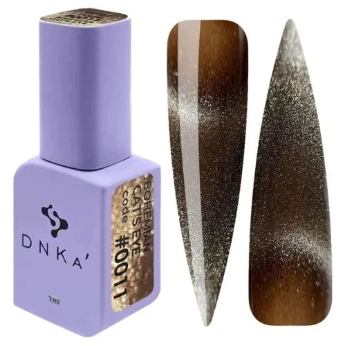 DNKa Lakier hybrydowy do paznokci Kocie Oko #0011 BOHEMIAN Cat's Eye 7ml