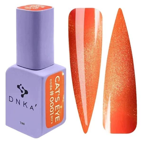 DNKa Lakier hybrydowy do paznokci Kocie Oko Color #0001 80's Cat's Eye 7ml