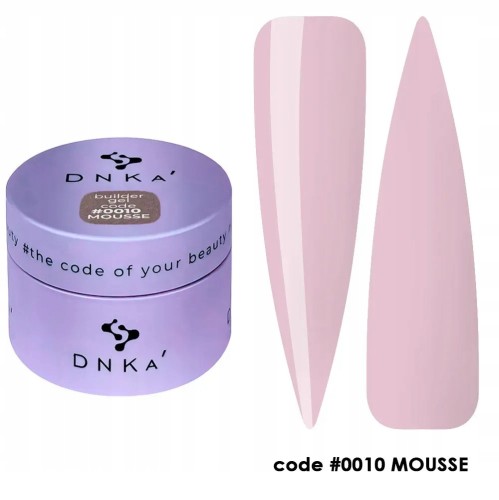 DNKa Musowy Żel Budujący do przedłużania Builder Gel #0010 MOUSSE 30ml