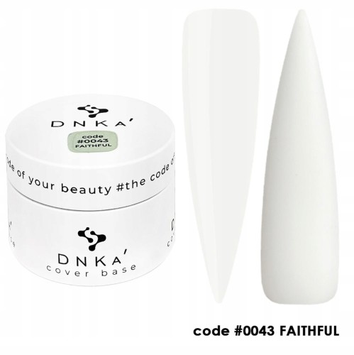 DNKa Rubber Base French Cover Baza hybrydowa do paznokc #0043 FAITHFUL 30ml