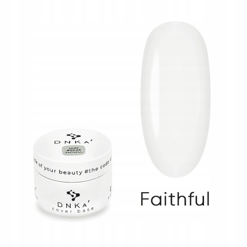 DNKa Rubber Base French Cover Baza hybrydowa do paznokc #0043 FAITHFUL 30ml
