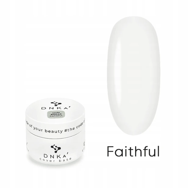DNKa Rubber Base French Cover Baza hybrydowa do paznokc #0043 FAITHFUL 30ml