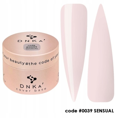 DNKa Rubber Base French Cover Kolorowa Baza do paznokci #0039 SENSUAL 30ml