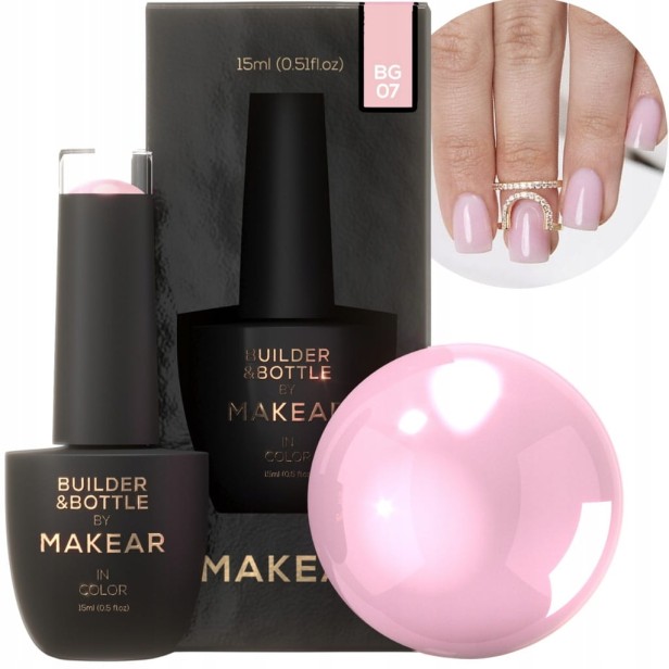 Makear Żel w butelce Builder&Bottle BG07 Żel budujący do paznokci 15ml