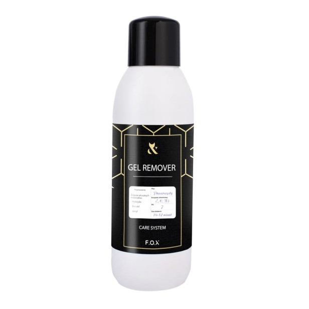 F.O.X FOX Gel Remover środek do zdjęcia hybrydy, biożelu, akrylu 500 ml