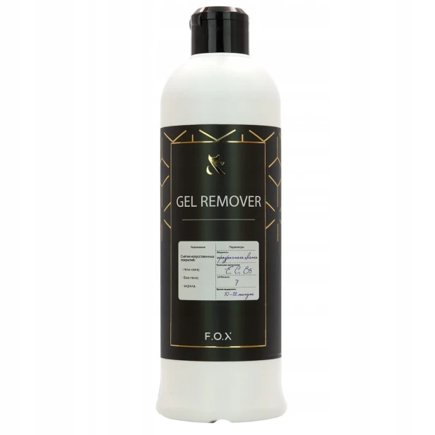 F.O.X FOX Gel Remover środek do zdjęcia hybrydy, biożelu, akrylu 500 ml