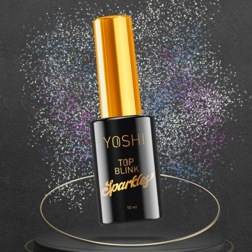 Yoshi Top Sparkles No Wipe UV/LED Blink, Brokat 10ml