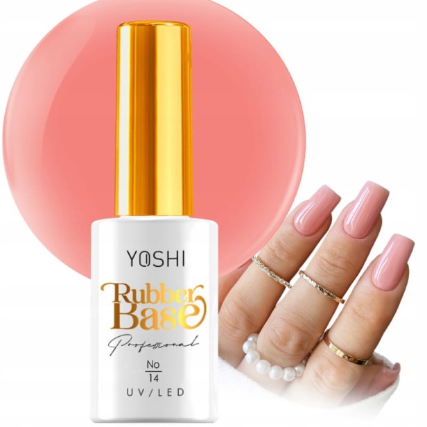 Yoshi Baza Kauczukowa Rubber Base UV/LED Hybrid 10 ml - No.14