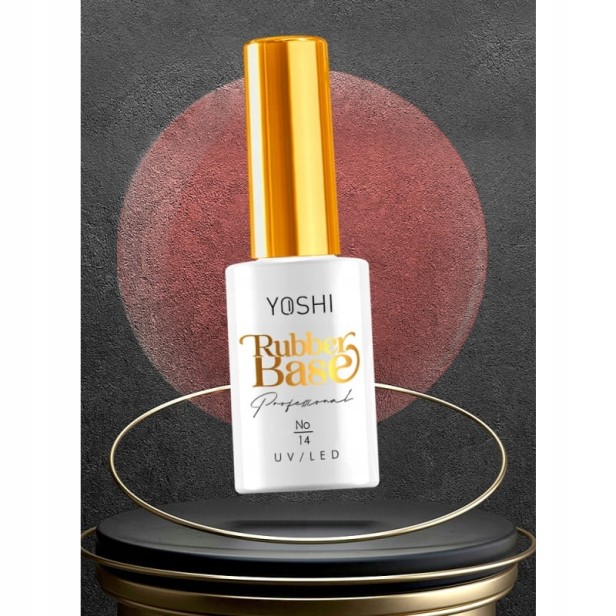 Yoshi Baza Kauczukowa Rubber Base UV/LED Hybrid 10 ml - No.14