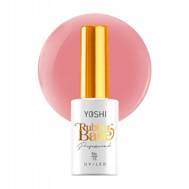 Yoshi Baza Kauczukowa Rubber Base UV/LED Hybrid 10 ml - No.15
