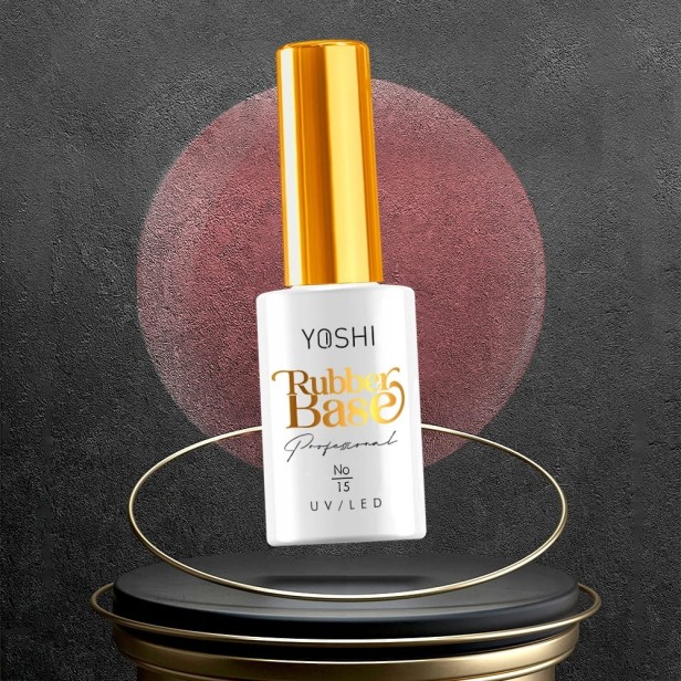 Yoshi Baza Kauczukowa Rubber Base UV/LED Hybrid 10 ml - No.15