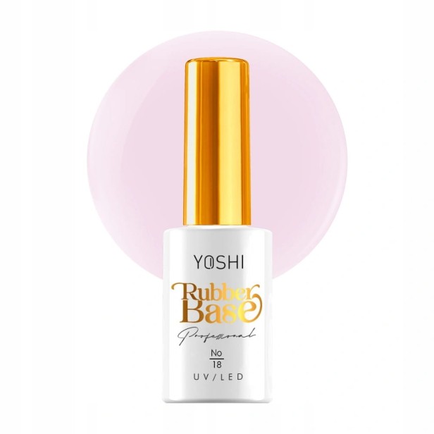 Yoshi Baza Kauczukowa Rubber Base UV/LED Hybrid 10 ml - No.18