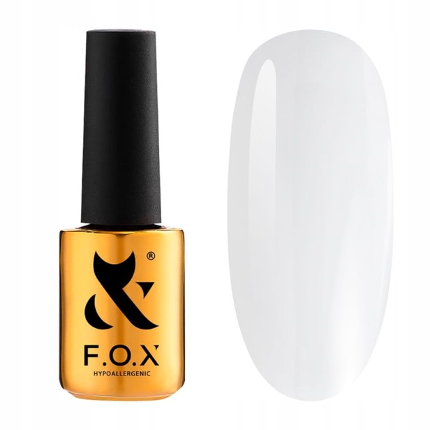 F.O.X FOX Top Tonal Top 001 Hybrydowy Do Paznokci Mleczny 7ml