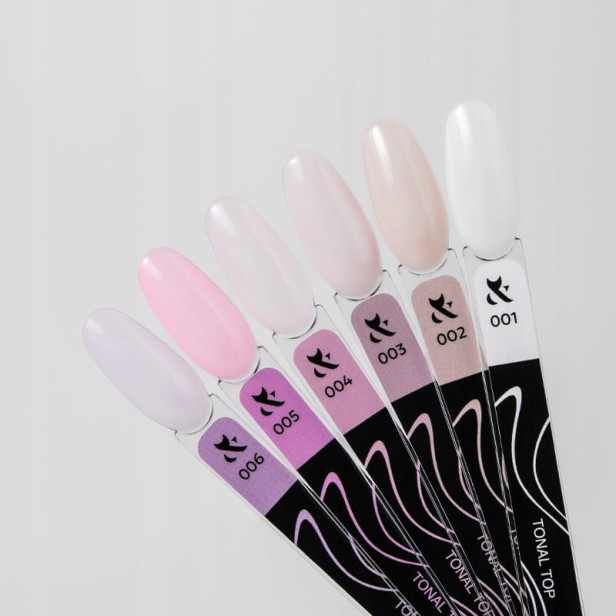 F.O.X FOX Top Tonal Top 001 Hybrydowy Do Paznokci Mleczny 7ml
