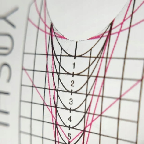 Yoshi Szablony do paznokci przedłużania żelem akrylem bezbarwne 100 sztuk