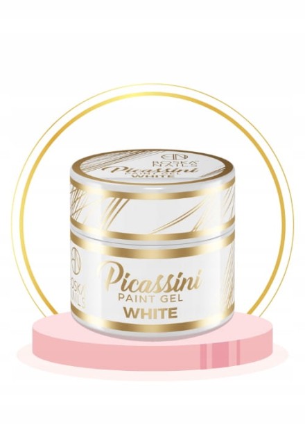 Boska Nails Żel do zdobień Picassini Paint Gel White Biały do wzorków 5ml