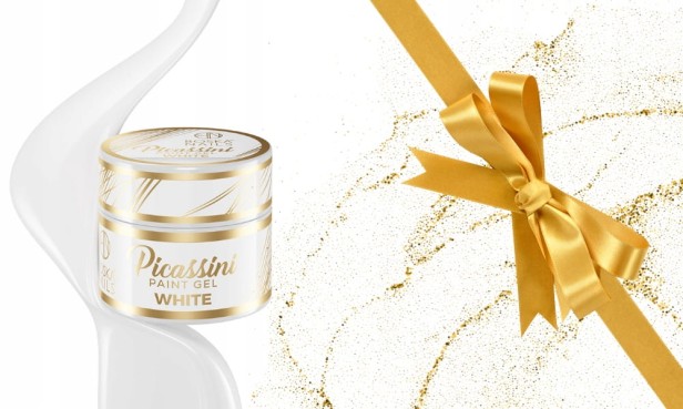 Boska Nails Żel do zdobień Picassini Paint Gel White Biały do wzorków 5ml
