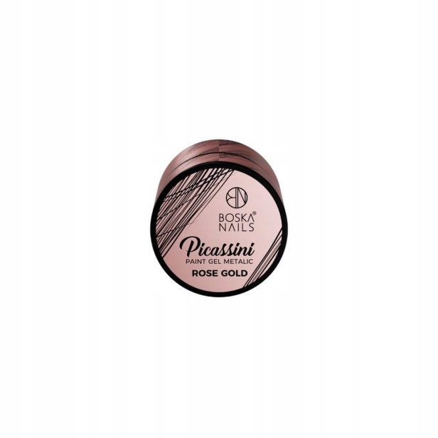 Boska Nails Żel do zdobień Picassini Paint Gel Metalic Rose Gold - 5ml