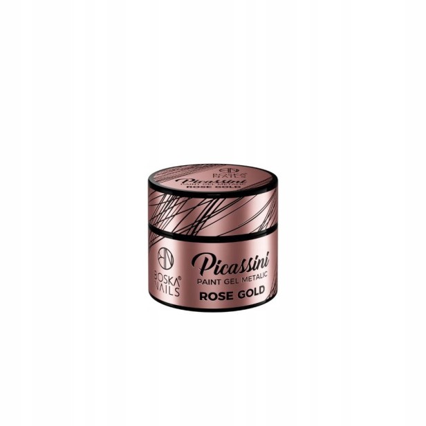 Boska Nails Żel do zdobień Picassini Paint Gel Metalic Rose Gold - 5ml