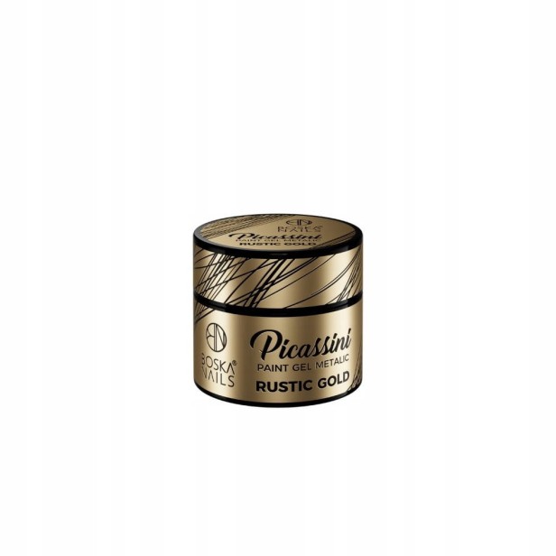 Boska Nails żel do zdobień Picassini Metalic Paint Rustic Gold 5 ml