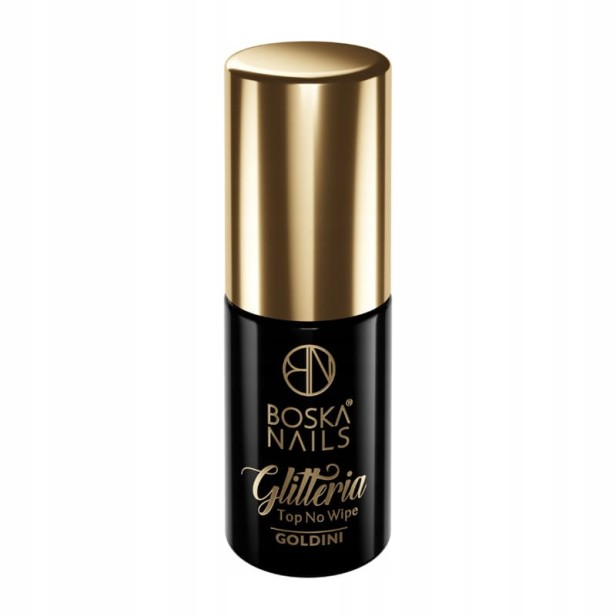 Boska Nails Top No Wipe Glitteria Goldini 6ml