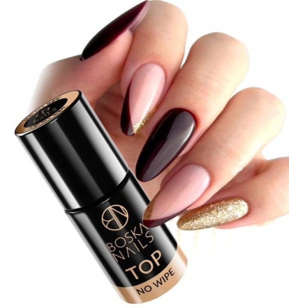 Boska Nails TOP No Wipe bezbarwny wysoki połysk 6ml