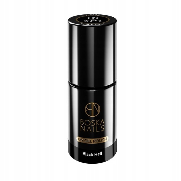 Boska Nails Lakier Hybrydowy Divine Black Hell no 302 6 ml