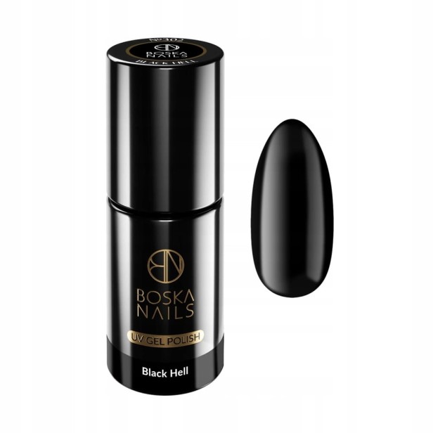 Boska Nails Lakier Hybrydowy Divine Black Hell no 302 6 ml