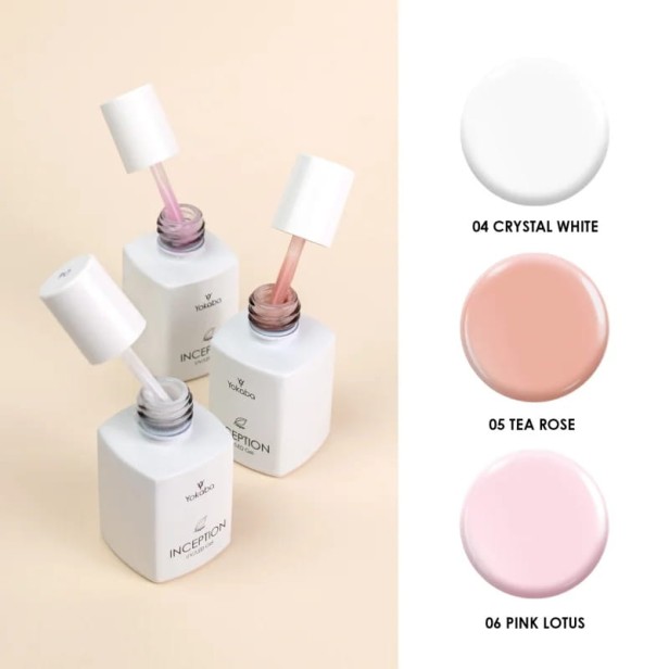 Yokaba INCEPTION 05 Tea Rose Budujący Żel w butelce do paznokci 30ml