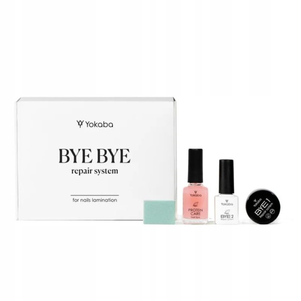 Yokaba Zestaw ByeBye Repair System Protein Care Laminacja Odbudowy Paznokci