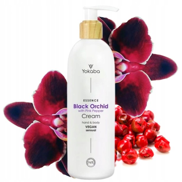 Yokaba Black Orchid vegan nawilżająco-odżywczy krem do ciała i dłoni 240ml